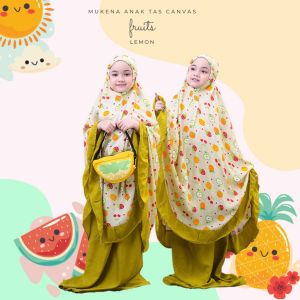 Mukena Karakter Anak Umur 2 3 4 5 6 7 8 Tahun Usia PAUD TK SD Bahan Katun Adem Motif Candy Ice Lucu