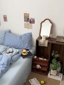 Monet A Maternity and Baby Simple Ultra-Soft Double Layer Gauze Bedding Set Quilt Cover Bed Sheet Student Dormitory Three-Piece Set LZD