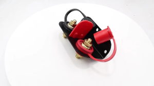 12V 24V 250Amps Positive & Negative Black Red Thru Panel Terminal Connector for Car Auto Replacement Accessories