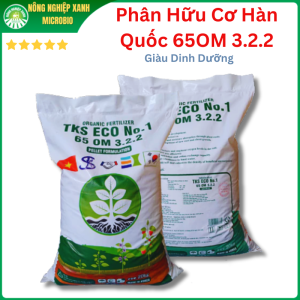 Phân Hữu Cơ Hàn Quốc 65OM 3.2.2 - Dạng Viên Giàu Dinh Dưỡng - Bao 20Kg