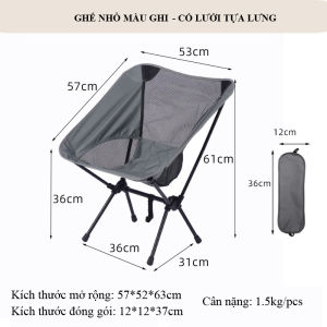 BÀN GHẾ CẮM TRẠI CÂU CÁ DÃ NGOẠI DU LỊCH NGOÀI TRỜI GHẾ XẾP GỌN DỄ DÀNG VẬN CHUYỂN