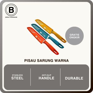 Pisau Buah Sarung Warna Stainless Steel|Fruit Knife HT07