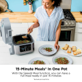 Ninja Speedi 10 in1 Rapid Cooker, Air Fryer and Multi 5.7L, Meals for 4 in 15 Minutes, Fry, Steam, Grill, Bake, Roast, Sear, Slow Cook & More, Cooks Portions, Sea Salt Grey, Ninja ON401. 