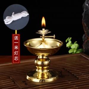 圆通调光油灯供佛灯家用复古老式简易油灯酥油灯佛灯供灯长明灯Yuantong memalapkan lampu minyak untuk lampu Buddha lampu minyak mudah lama retro rumah lampu mentega lampu Buddha untuk lampu lampu yang sentiasa terang