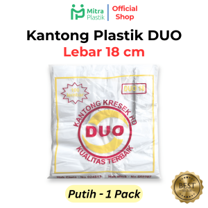 Kantong Plastik Duo Lebar 18 Kresek Packing 100 pcs