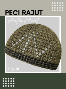 Zaja - Peci Rajut Arifin List Mewah Bahan Katun Premium Rajut Handmade Bisa Jadi Oleh-oleh Haji