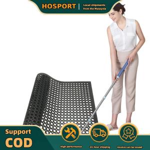 【HOSPORT】Commercial Rubber Floor Mat Non-Slip Anti Fatigue Drainage Mat for Food Service Industry