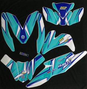 Stiker decal beat esp 2018 kombinasi warna biru ungu