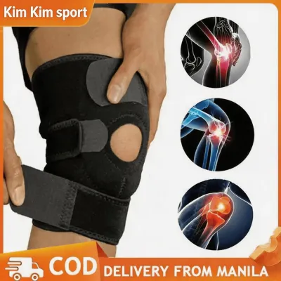 Adjustable Breathable Compression Knee Pads Elastic Sports Kneecaps Knee Support Protector for Fitness Cycling Basketball Running Volleyball Outdoor Workout Sports Guard for Men Women【COD】