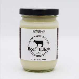 ไขมันวัว น้ำมันวัว Beef Tallow / Wet rendering- Less Odor (low temp& slow-cooker) Keto fat | สำหรับทำอาหาร