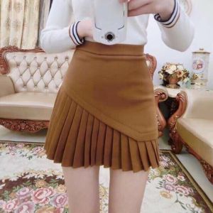 กระโปรงกางเกงรุ่นจีบเฉียง