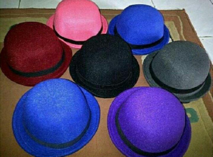 Bowler Hat Caplin Hat Topi Dewasa Lazada Indonesia