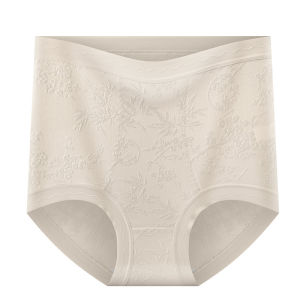 YOLO 30cm Lengthened Widened Silk Crotch National Style Embossed Jacquard Micro Plastic Underwear Fiberglass Antibacterial Breathable Body Shaping Pants