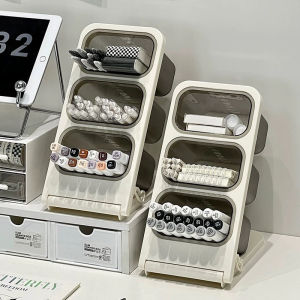 【SG Stock】Angled Stationery Organizer – High-Capacity Desktop Storage Box Pen Holder and Office Desk Pen Stand