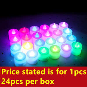 🔥SG LOCAL STOCK🔥Flickering Creative LED Candle Light Warm White Multi-color Flameless Tea Light proposal Valentine’s Day Home Wedding Birthday Anniversary Party Decor Christmas Halloween New Year celebration Battery already included