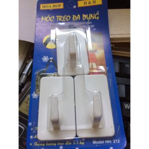 Móc dán tường siêu dính chịu lực 3 kg móc dán tường vỉ 3 cái