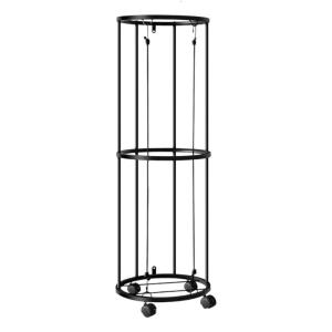 Multifunctional Rolling Basketball Organizers Wall Mount Storage Systems for Indoor Gym Garage Football Volleyball