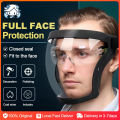 Transparent Full Fcae Mask Face shield Acrylic Anti Fog Dustproof ...