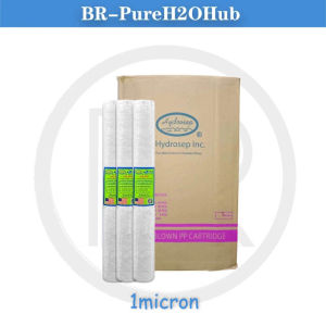 Hydrosep Sediment Filter 20SL Slim 1/5/10/20 Micron 25 PCS/Box