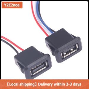 【Local shipping】 USB 2.0 Female Power Jack USB2.0 Charging Port Connector With Cable USB Charger Socket