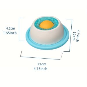 Pet Liquid Treat Licking Bowl Slow Feeder for Dogs Cats Calming Lick Bowl for Wet Food Paste Snacks Milk
