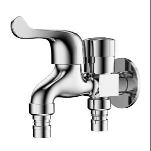 Vòi Nước 2 Đầu Ra Inox Dành Cho Máy Giặt - 2 Cổng Xả Nước Độc Lập