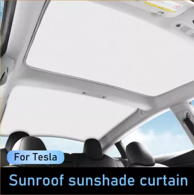 TESLA SUNSHADE MODEL3 / Highland or Model Y compatible model 3 highland Sunshade Front & Rear Glass Roof Sun roof with Skylight Reflective Surface