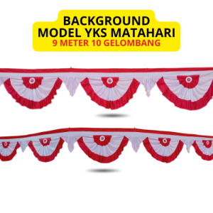 AYSANTARA Bendera Background Garuda Merah Putih Panjang 10 Meter Banyak Motif