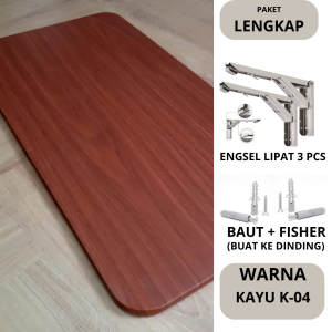 MEJA MINI BAR LIPAT DINDING MOTIF KAYU meja coffe shope meja caffe