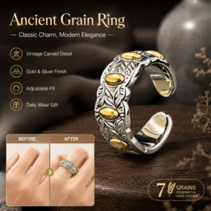 Seven Seeds Ring Wealth Protection Lucky Charm Finger Ring Blessing Prosperity Amulet Ancient Feng Shui Jewelry Accessories