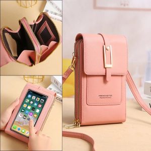 Dompet Wanita Tas Selempang Wanita Import Tas Wanita Kulit Multyfungsi Tas Hp Cewek Layar Sentuh Import Tas Mini Cewek Terbaru