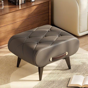 Ghế Đôn Đeo Giầy Gác Chân Thư Giãn Phong Cách Hiện Đại Bọc Da Cao Cấp Sang Trọng