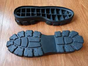 Outsole Sepatu Wanita Alas Bawah Sepatu Boot Cewek PVC Hitam GBU 608 Size 37 sd 40