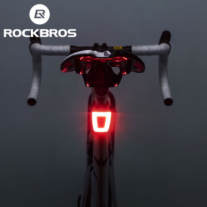 ROCKBROS Bike Light Waterproof Cycling Helmet Taillight Lantern