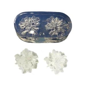 แม่พิมพ์ทำด้วยมือซิลิโคนอุปกรณ์งานฝีมือรูปดอกไม้ขนาดเล็กเหมาะสำหรับงานหัตถกรรมเรซิ่นและโครงการตกแต่งบ้าน