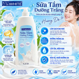 Sữa Tắm Dưỡng Trắng NuWHITE Hương Dê 1.2 Lít – Dưỡng Ẩm Mềm Mịn Da