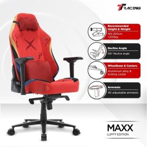 TTRacing Maxx One Piece Luffy Edition Air Threads Fabric Gaming Chair Office Chair - 2 Years Official Warranty