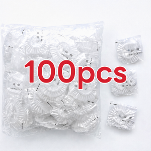 Disposable Transparent Shower Cap Waterproof Hair Cover Thick PE Elastic Hotel Travel Spa Home Use