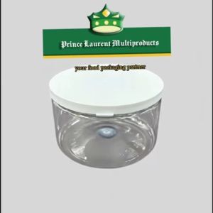 [1 pack] PET jar with snap-on lid (370ml / 750ml) as gift containers of delicacies baked products