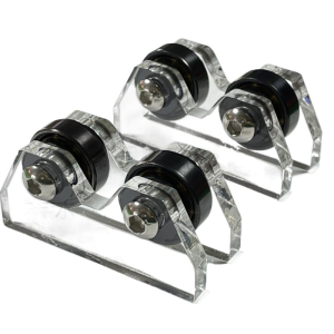 1Pair Acrylic Billiard Cue Straightness Checker Transparent Snooker Club Roller Straightness Detector