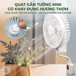 Quạt Điện Mini 3 Cánh Xoay 360 Độ Có Lồng Bảo Vệ An Toàn Không Gây Tiếng Ồn Kèm Công Tắc Quạt Cắm Điện Để Bàn Tiện Lợi mọi nơi mọi lúc...