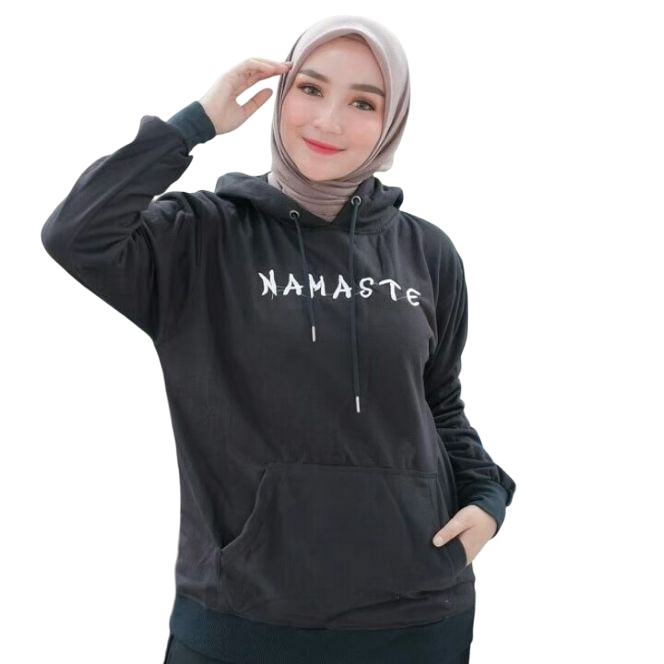 Jaket Hoodie Sweater Cowok Cewek Switer Jumper Namaste Wanita