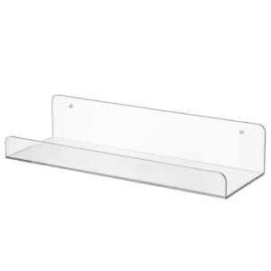 6 pack Acrylic Clear Floating bookShelf invisible wall mounted hanging