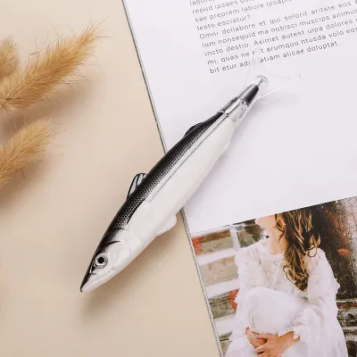 Kawaii Funny Fish Shape Ballpoint Pens 0.5mm Black Ink Gel Pens Smooth Writing Roller Ball Pens Kids Gifts Student Stationery School Office Supplies