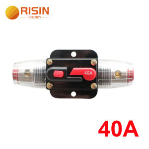 20A 30A 40A 50A 60A 80A 100A ngắt mạch 12V 24V DC Xe Xe tải âm thanh cầu chì có thể cài đặt lại ngắt mạch