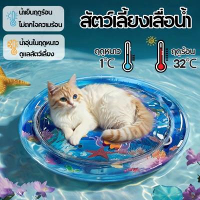 สัตว์เลี้ยงเสื่อน้ำ💦 ที่นอนเย็น เบาะน้ำพองลม 3 มิติ พร้อม