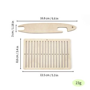 NOER Easy Operate Wooden Sewing Kit Hand Woven DIY Craft Yarn Weaving Tools Lightweight Hand-Knitting Kit For Weaving Lovers