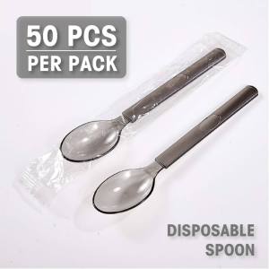 Disposable thickened plastic spoon fork and sfork (spoon and fork combination)independently package cod