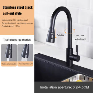 Kitchen Faucet Household Pull-Out Sink Dishwasher Splash Proof Adjustment Rotatable Water Tap