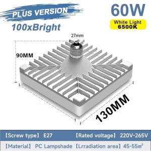 OOKAS Super LED Light Bulb Ceiling Light E27 Waterproof Square Bulb Light Lamp Highlight Lights Square LED Light Bulb Super Bright LED Ceiling Light Indoor Waterproof Energy Saving Lamp